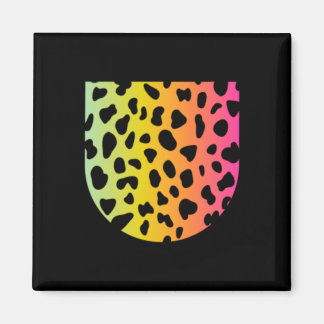 Mannen Regenboog Cheeta Print Poc Design Voor Cool Magneet
