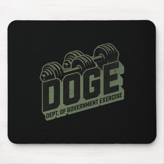 Mannen regering oefent Doge Premiu uit Muismat (Voorkant)