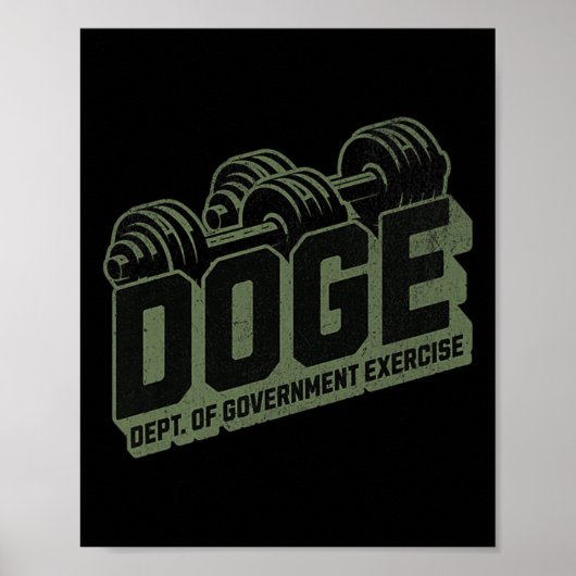 Mannen regering oefent Doge Premiu uit Poster (Voorkant)