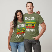 Mannen reggae Music Peace One Love Rasta African T-shirt (Unisex)