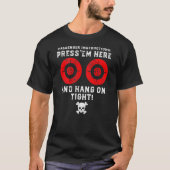 Mannen reizigersinstructies Hier is een grappige M T-shirt (Voorkant)