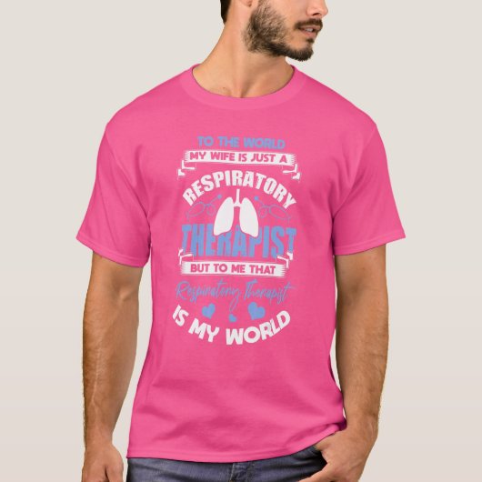 Mannen respiratoire therapist echtgenoot RT verple T-shirt (Voorkant)