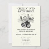 Mannen Retirement Barn Motorbike Cruising Kaart (Voorkant)
