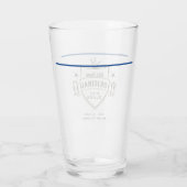 Mannen RETIREMENT (NAAM TOEVOEGEN) Thin Blue Line Glas (Achterkant)