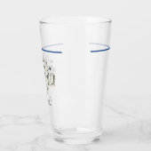 Mannen RETIREMENT (NAAM TOEVOEGEN) Thin Blue Line Glas (Links)