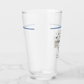 Mannen RETIREMENT (NAAM TOEVOEGEN) Thin Blue Line Glas (Rechts)