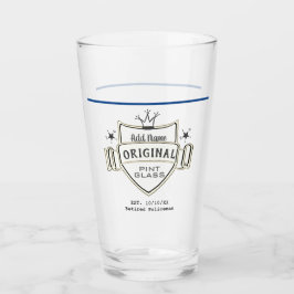Mannen RETIREMENT (NAAM TOEVOEGEN) Thin Blue Line  Glas