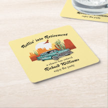 Mannen Retirement Retro Classic Blauwe Auto Woesti