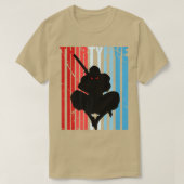 Mannen retro 32e verjaardag voor Ninja Mannen Samu T-shirt (Design voorkant)