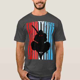 Mannen retro 32e verjaardag voor Ninja Mannen Samu T-shirt