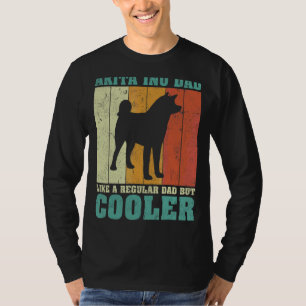 Mannen Retro Akita Inu Pa als een gewone da T-shirt
