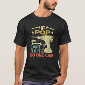 Mannen Retro als de Pop het niet kan oplossen niem T-shirt
