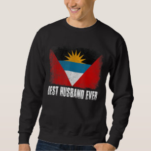 Mannen retro antigua en barbuda vlag beste man ev trui