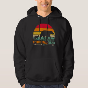 Mannen Retro Beer Dierenbonus Papa Beer Vet Hoodie