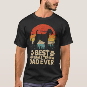 Mannen Retro Best Airedale Terrier Dad ooit T-shirt