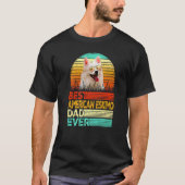 Mannen Retro  Best American Eskimo Dad Oog F T-shirt (Voorkant)