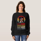 Mannen Retro Best Bernese Mountain Dad over vaders Trui (Voorkant volledig)
