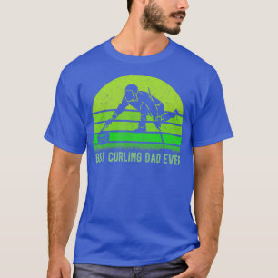 Mannen  Retro Best Curling Pap ooit Funny T-shirt