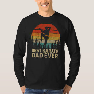 Mannen Retro Best Karate Dad Oosters D T-shirt