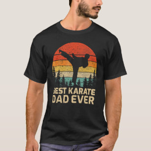 Mannen Retro Best Karate Dad Oosters D T-shirt
