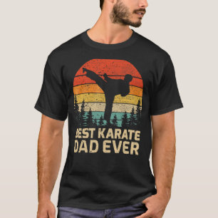Mannen Retro Best Karate Dad Oosters D T-shirt