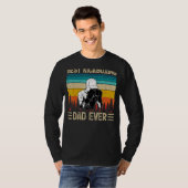 Mannen  Retro Best Kickboksing Pap Ooit Fathe T-shirt (Voorkant volledig)