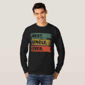 Mannen Retro Best oom Ever Mannen Vader's D T-shirt (Voorkant volledig)