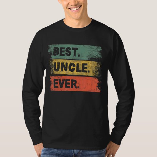 Mannen Retro Best oom Ever Mannen Vader's D T-shirt (Voorkant)