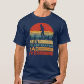 Mannen Retro Best Roller Skaap ooit T-shirt (Voorkant)