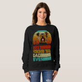 Mannen Retro Best Yorkshire Terrier Dad Oover Trui (Voorkant volledig)