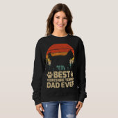 Mannen Retro Best Yorkshire Terrier Dad Oover Trui (Voorkant volledig)