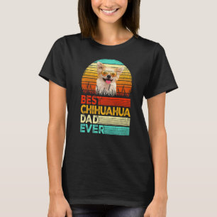 Mannen Retro  Beste Chihuahua Papa Vader Vervaders T-shirt