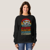 Mannen retro beste dalmatische vader ooit vaders trui (Voorkant volledig)
