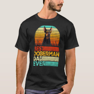 Mannen Retro  Beste Doberman Pap Oosters Vaders T-shirt