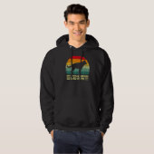 Mannen Retro Beste Duitse Shepherd Pap Oog F Hoodie (Voorkant volledig)