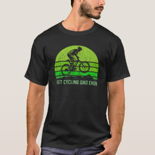 Mannen Retro Beste Fietsvader Ooit Grappig Mou T-shirt
