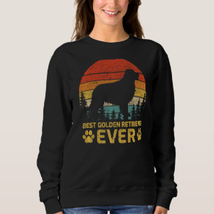 Mannen Retro Beste Golden Retriever Pap ooit Trui