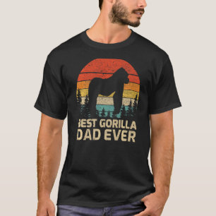 Mannen Retro Beste Gorilla Pap Oog Vader T-shirt