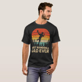 Mannen Retro Beste handbal vader ooit vaders vade T-shirt (Voorkant volledig)