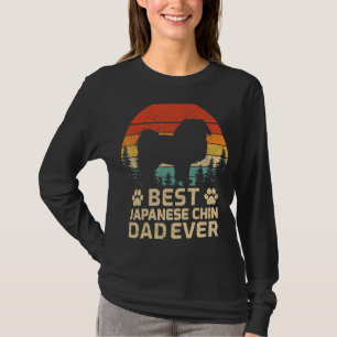 Mannen Retro Beste Japanse Chin Pap ooit Vet T-shirt
