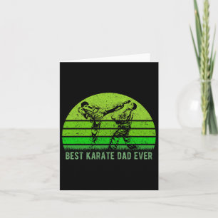 Mannen Retro Beste Karate Papa Ooit Grappige Dadf Kaart