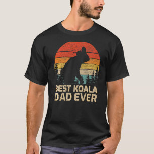 Mannen Retro Beste Koala Pap Ooit vader Da T-shirt