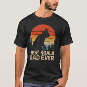 Mannen Retro Beste Koala Pap Ooit vader Da T-shirt