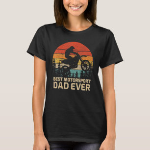 Mannen Retro Beste Motorsport Pap Ooster Vader T-shirt