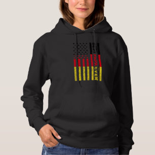 Mannen Retro Beste Papa Duitse Amerikaanse Vlag Du Hoodie