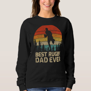 Mannen Retro Beste Rugby Papa Ever Vaderdag Trui
