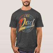 Mannen Retro  Beste vader ooit papa T-shirt (Voorkant)