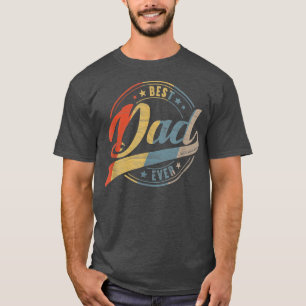 Mannen Retro Beste vader ooit papa T-shirt