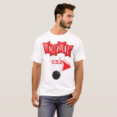 Mannen Retro Bowling Shirt (Voorkant volledig)