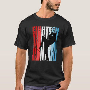 Mannen Retro Boys Kickboxing 18e verjaardag Kickbo T-shirt
